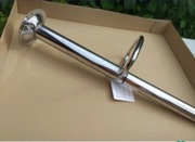 Podnóżek+  Amortyzator do hokera Kolor chrom . Rozstaw śrub 8x8cm 