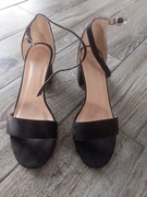 Sandały czarne zamszowe 