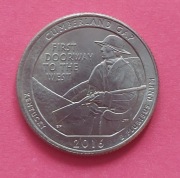 1/4 dolara 25 centów Quarter Dollar (2016) USA - Cumberland Gap - P