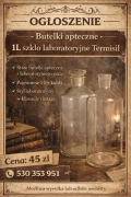 Butelki apteczne 1L szkło laboratoryjne termisil 