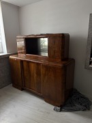 Meble art deco. Dwie komody u serwantka - szafy vintage 