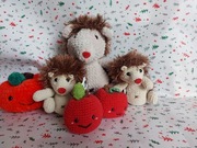 Jeż maskotka pluszak zabawka szydełko