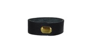 2 Szlufki Do Paska Czarnego 3,8 cm Skóra Mosiądz