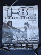 Plakat z Koncertu Jeden Osiem L 2004 r.