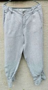 Carla du Nord, szare lniane spodnie r.40