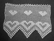 Ozdoba szydełkowa 2 sztuki/każda ok.54 x 38 cm 