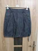 Jeansowa spódnica damska o fasonie typu "bombka" L