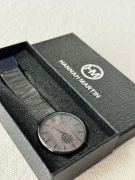 Zegarek męski, nowy, - drewniana tarcza (orzech)