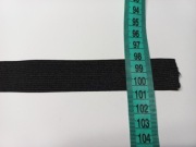 Guma czarna dziana 25mm płaska taśma gumowa