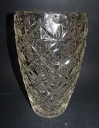 Hortensja, wazon szklany Karo, szkło PRL, kat. H23-199, vintage