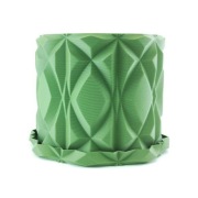 Doniczka z podstawką okrągła stylowa geometryczna 10cm