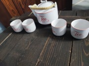 Ceramiczny zestaw do herbaty imbryk czarki