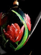 Szklane jajo Wielkanocne, ręcznie malowane