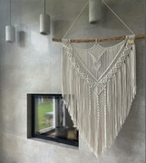 Duża makrama ścienna, na prezent, styl boho