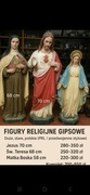 Figury religijne gipsowe – duże, stare, polskie (PRL / przedwojenne stylowe