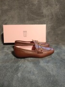 Pretty Ballerinas Faye brązowe baleriny skórzane premium vintage roz. 35