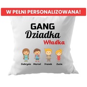 Personalizowana Poduszka na Dzień Dziadka „Gang Dziadka”