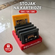 Stojak na kartridże GBA/GB/GBC/ – GRATIS do 5 gier.