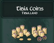 250 TIBIA COINS (TC) | TIBIA.LAND | NOWY SERWER | TRANSFERABLE