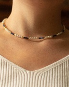 Naszyjnik lapis lazuli, hematyt