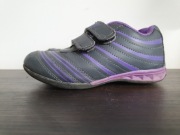 Fioletowe adidasy  szare chłopięce na rzepy wiosna lato 27