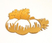 Scrapki Papierowe Święta Boże Narodzenie Stroik bombki 2 szt.