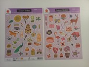 Naklejki planer scrapbooking DecoTime 2 szt. arkusze A4 - kolorowe zoo