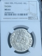 Ort Toruń 1662, Jan II Kazimierz NGC MS61