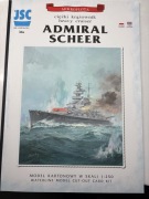 Model kartonowy Krążownik Admirał Scheer, JSC, 1:250