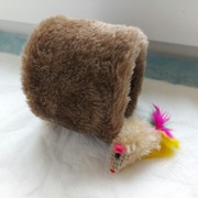 Myszka na sznurku zabawka dla kota tunel jaskinia