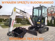 USŁUGI MINIKOPARKA MINI KOPARKA ZAGĘSZCZARKA WYNAJEM