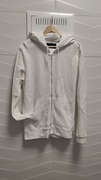 Bluza Zara Essential r. XL biała kaptur rozpinana