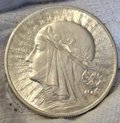 10 zł  POLONIA - Głowa Kobiety, Jadwiga, Babka z 1932r b.z.m. ładna moneta 