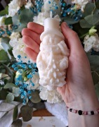 Naturalna świeczka sojowa na Święta, świeczki Bałwan