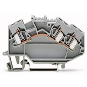 Złączka szynowa 3-przewodowa Wago 4mm2 szara 781-631 50 szt