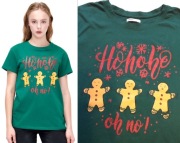 CROPP świąteczny T-shirt z motywem pierniczków