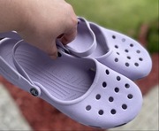 Crocs Mary Jane Flats Comfort Crosslite Flats klapki Lavender 43 44 W12 