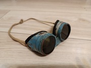 Stare okulary ochronne spawalnicze gogle retro PRL