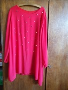 Bluzka/tunika/koszula oversize, włoska, duża, XXL