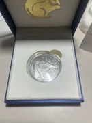 Srebrna moneta 1 oz Red Squirrel Wiewiórka 2012 Swarovski