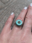 Pierścionek regulowany z turmalinem kod1028