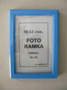 Ramka 10 x 15  cm niebieska nowa