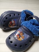 Dziecięce buty kapcie typu kroksy ocieplane Psi patrol r.29