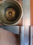 Zaślepka ośi wozu konnego mosiądz 