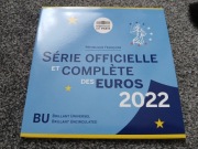 Francja 2022. Euro zestaw monet 1ec-€2. Menniczy blister. Nowe monety