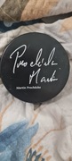  Kolekcjonerski krążek hokejowy z autografem  hokeisty Martina Prochazki.