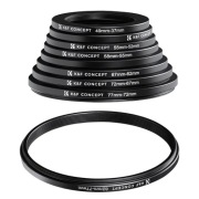 K&F Concept zestaw 9 adapterów redukcyjnych (step-down) do filtrów