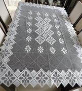 Obrus serweta plamoodporna ażurowa, 100x160 cm. Nowy