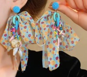 Piękne kolczyki kolorowe 