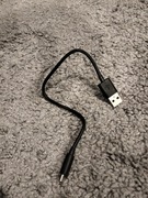 Kabel USB - microUSB 0,2 metra czarny